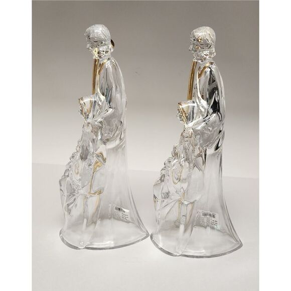 Vintage 2PC Holy Family 11" Acrylic Figurines - Picture 2 of 5